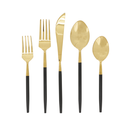 saro lifestyle SP129 Two-Tone Flatware - Set Of 5