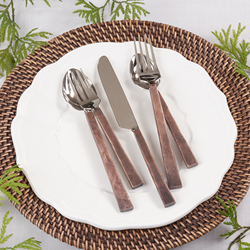 Saro Lifestyle SP230 Flat Handle Flatware - Set Of 5