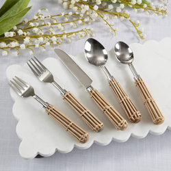 Saro Lifestyle SP324 Wicker Flatware - Set Of 5