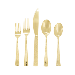 saro lifestyle SP503 Hammered Flatware - Set Of 5