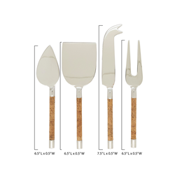 Saro Lifestyle SP610 Cork Cheese Cutlery - Set Of 4