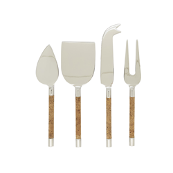 saro lifestyle SP610 Cork Cheese Cutlery - Set Of 4