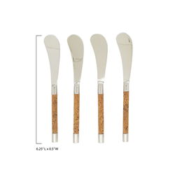 Saro Lifestyle SP611 Cork Spreaders - Set Of 4