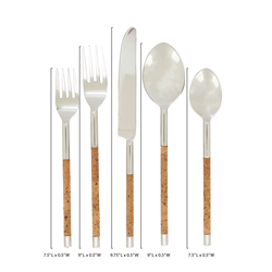 Saro Lifestyle SP612 Cork Flatware - Set Of 5