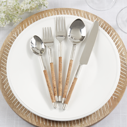 Saro Lifestyle SP612 Cork Flatware - Set Of 5