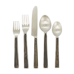 saro lifestyle SP630 Wood Inlay Flatware - Set Of 5