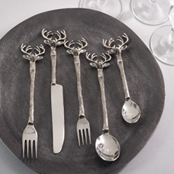 Saro Lifestyle SP779 Reindeer Flatware - Set Of 5