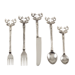 saro lifestyle SP779 Reindeer Flatware - Set Of 5