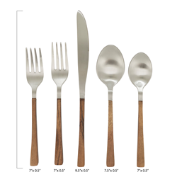 Saro Lifestyle SP780 Wood Flatware - Set Of 5