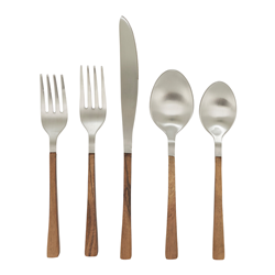 saro lifestyle SP780 Wood Flatware - Set Of 5