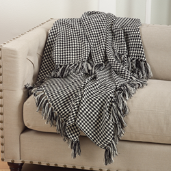 Saro Lifestyle TH016 Houndstooth Throw