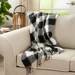 Saro Lifestyle TH032 Buffalo Check Throw