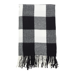 saro lifestyle TH032 Buffalo Check Throw