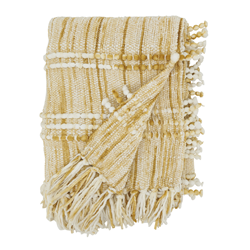 Saro Lifestyle TH037 Striped Woven Throw