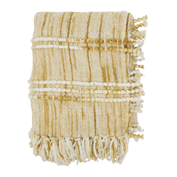 saro lifestyle TH037 Striped Woven Throw