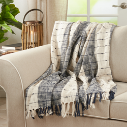 Saro Lifestyle TH067 Striped Throw