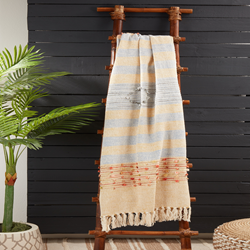 Saro Lifestyle TH074 Stripe Throw