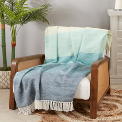 Saro Lifestyle TH114 Color Block Throw