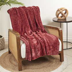 Saro Lifestyle TH116 Knitted Chenille Throw