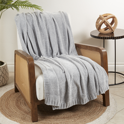 Saro Lifestyle TH116 Knitted Chenille Throw