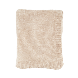 saro lifestyle TH116 Knitted Chenille Throw