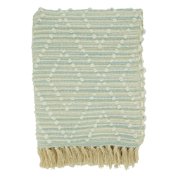 saro lifestyle TH117 Stripe And Diamond Throw