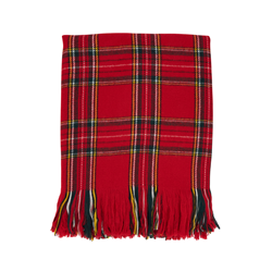 saro lifestyle TH123 Plaid Design Throw