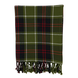 saro lifestyle TH135 Plaid Throw
