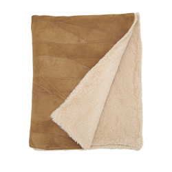 Saro Lifestyle TH142 Patchwork Leather Throw