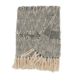 Saro Lifestyle TH172 Striped Fringe Throw