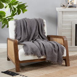 Saro Lifestyle TH208 Waffle Weave Throw