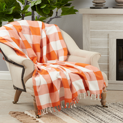 Saro Lifestyle TH534 Buffalo Plaid Throw