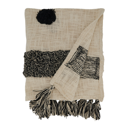 Saro Lifestyle TH623 Tufted Dot Throw