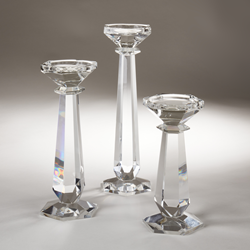 Saro Lifestyle V230 Crystal Pillar Candle Holder