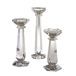 saro lifestyle V230 Crystal Pillar Candle Holder
