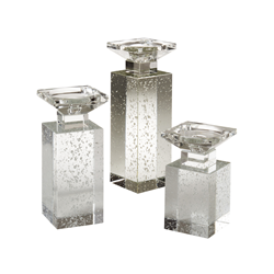 saro lifestyle V760 Crystal Pillar Candle Holder
