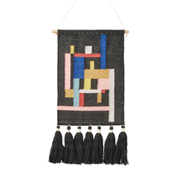 Saro Lifestyle WA229 Woven Geometric Wall Hanging