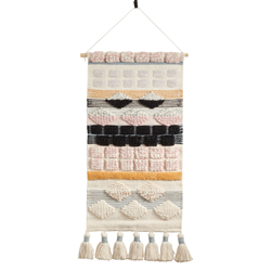 saro lifestyle WA983 Textured Woven Wall Hanging