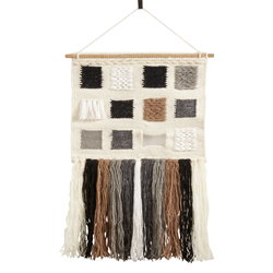 saro lifestyle WA986 Textured Woven Wall Hanging