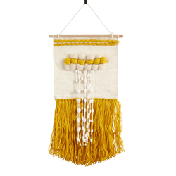 saro lifestyle WA989 Textured Woven Wall Hanging