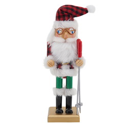 saro lifestyle XD591 Buffalo Plaid Nutcracker