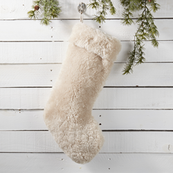 Saro Lifestyle XD802 Lamb Fur Stocking