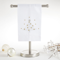 Saro Lifestyle XM501 Christmas Tree Guest Towel