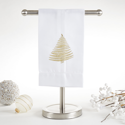 Saro Lifestyle XM503 Christmas Tree Guest Towel