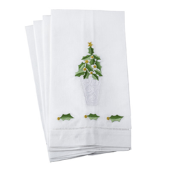Saro Lifestyle XM601 Hemstitched Holiday Towel
