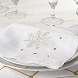 Saro Lifestyle XM602 Hemstitched Holiday Napkin