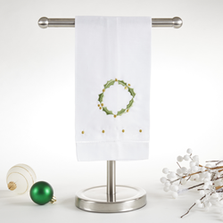 Saro Lifestyle XM609 Hemstitched Holiday Towel