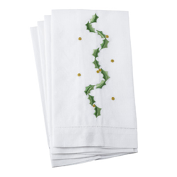 Saro Lifestyle XM612 Hemstitched Holiday Towel