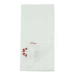 Saro Lifestyle YP101 Embroidered Hearts Napkin