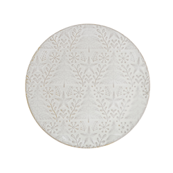 saro lifestyle SE602 Embossed Christmas Salad Plate - 8 Dia